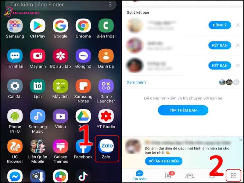 Dùng điện thoại khác để lấy lại mật khẩu zalo
